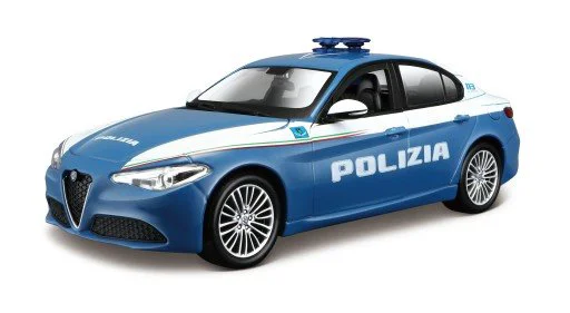 Masina Bburago Alfa Romeo Giulia Polizia (1:24) foto