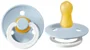 Suzeta rotunda BIBS Baby Blue Night din latex (0-6 luni) foto