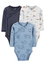 Carter's Set 3 piese body Animale cu capse laterale foto