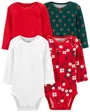 Carter's Set 4 piese Body bebe Floricele foto