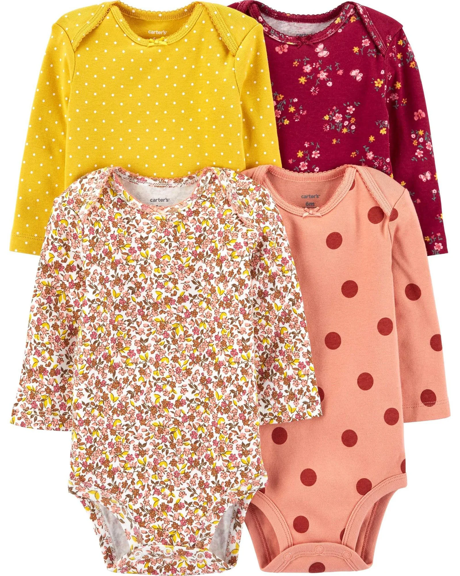 Carter's Set 4 piese Body bebelus Flori foto