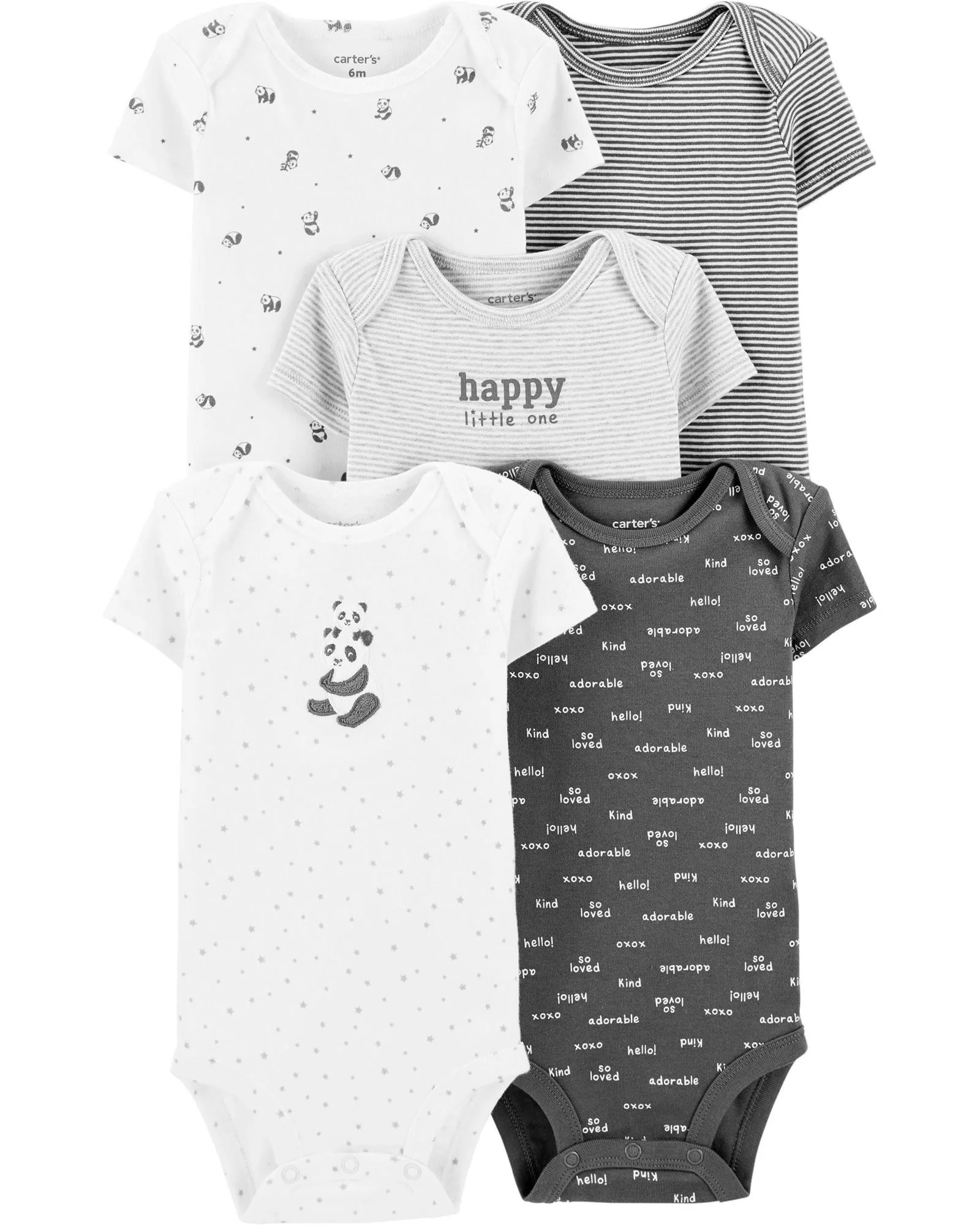 Carter's Set 5 piese body bebe Panda