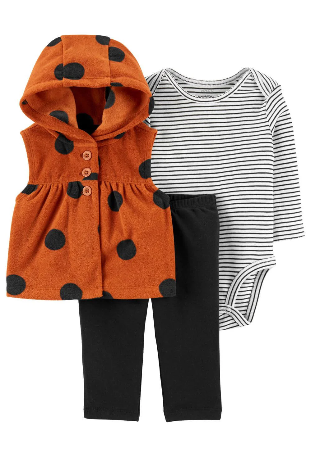 Carter's Set 3 piese Buline - vesta, pantaloni si body foto