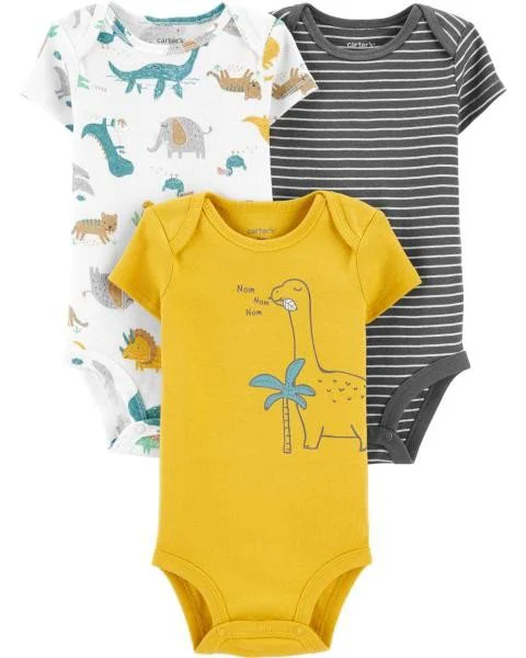 Carter's Set 3 piese body bebelus Dinozaur foto