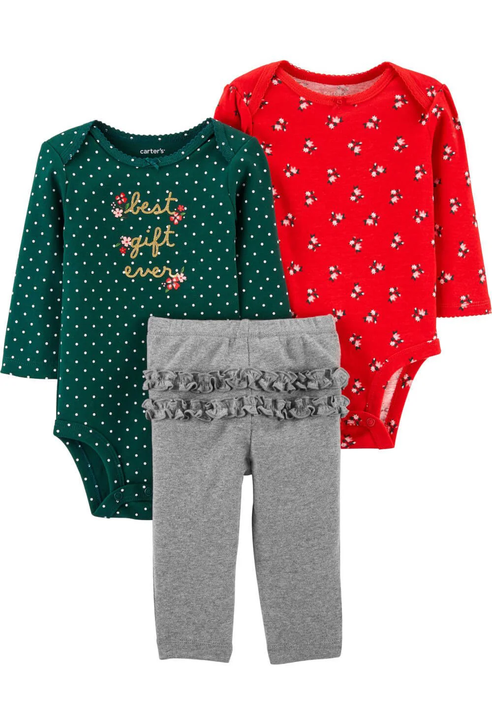 Carter's Set 3 piese Cel mai frumos cadou - 2 body-uri si pantaloni foto