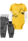 Carter's Set 2 piese Pantaloni si body Constructii foto
