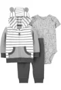 Carter's Set 3 piese bebe hanorac, pantaloni si body Ursulet foto