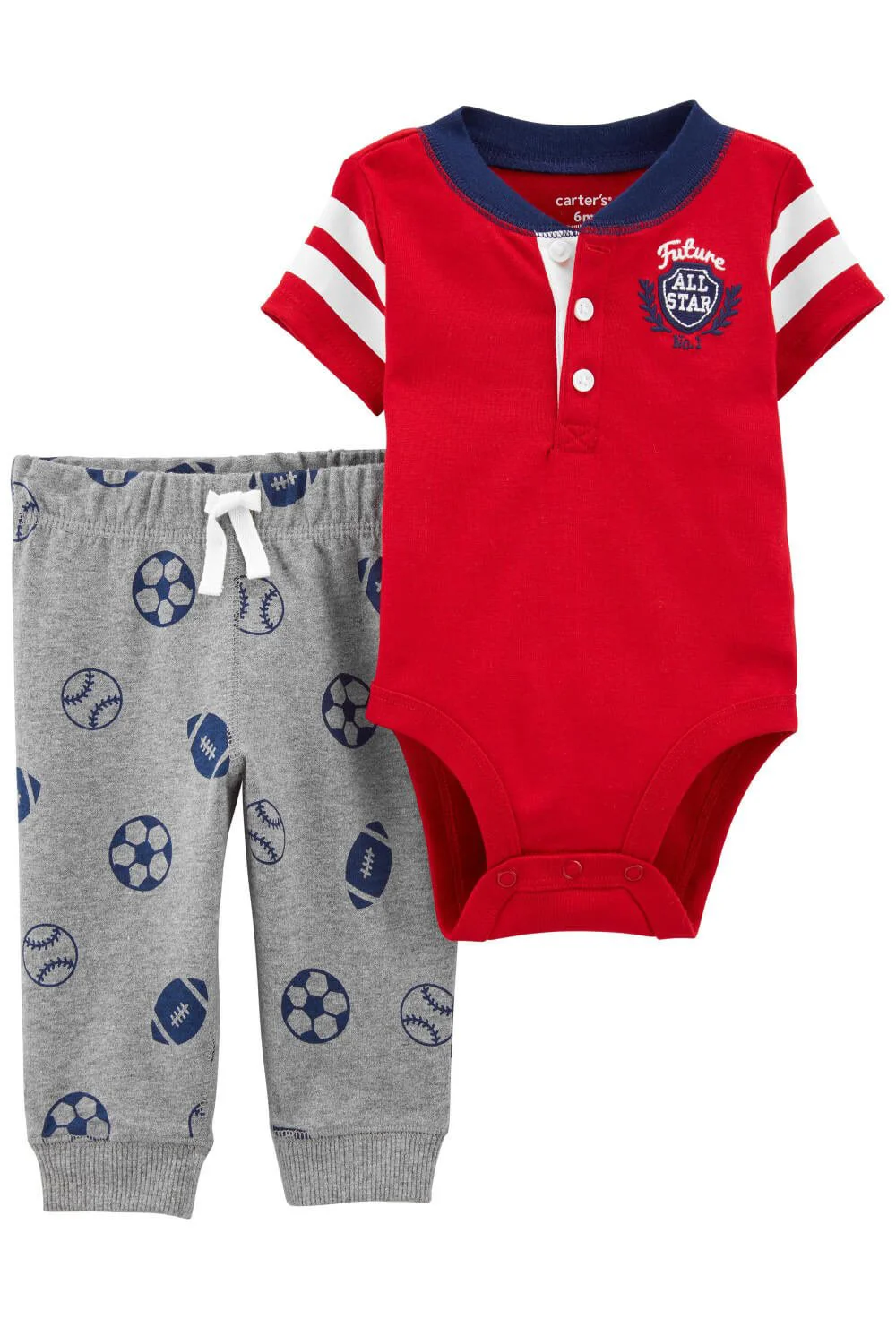 Carter's Set 2 piese bebe Pantaloni si body Fotbal foto