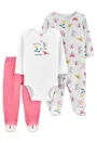 Carter's Set 3 piese Soricei - pijama, body si pantaloni foto