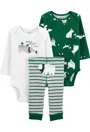 Carter's Set 3 piese Urs Polar - 2 body-uri si pantaloni foto
