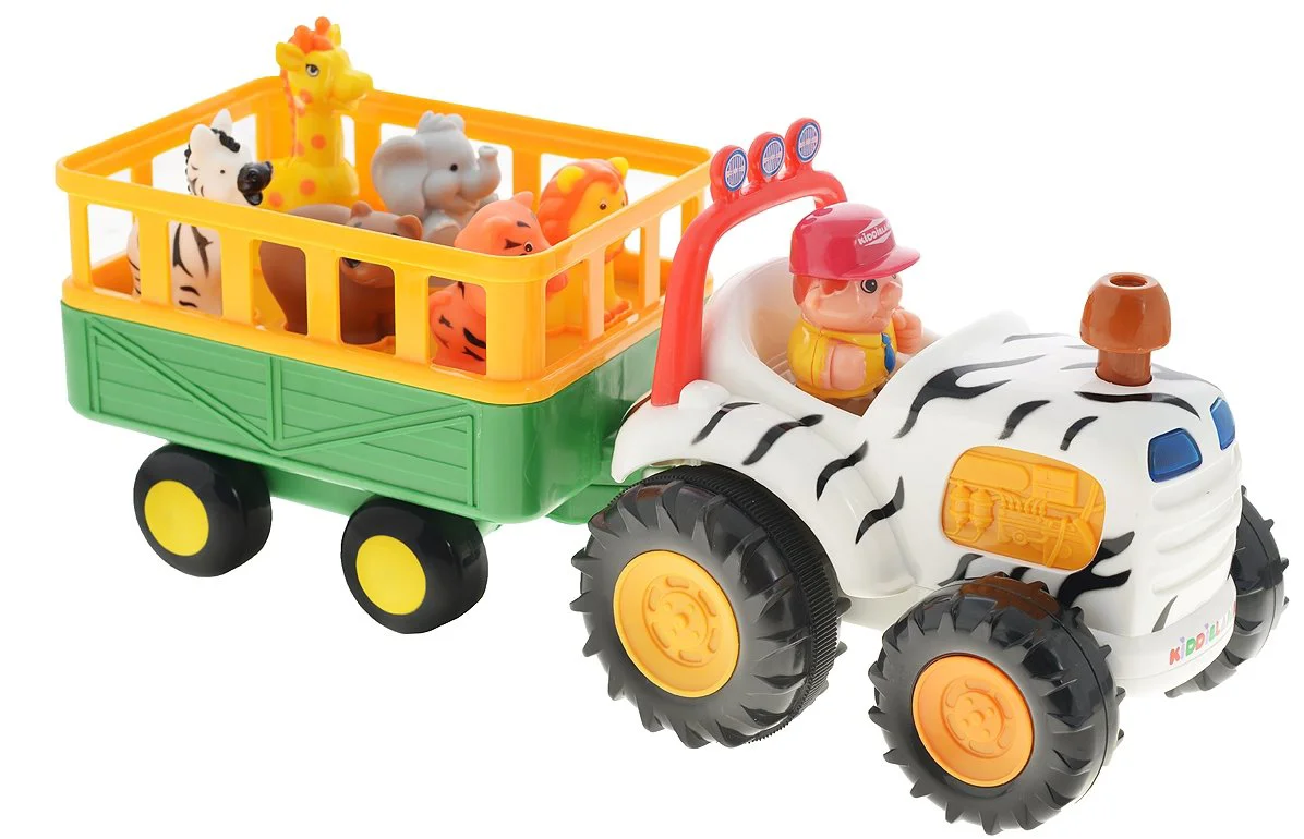 Музыкальная игрушка Kiddieland Трактор Сафари
