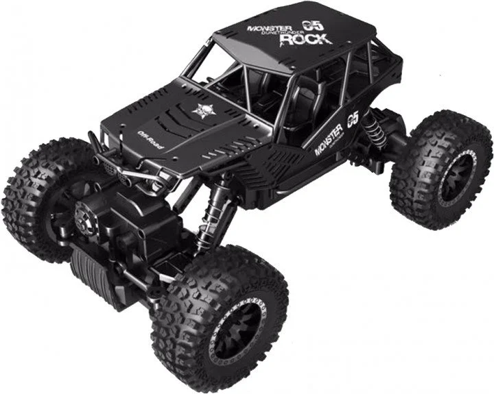 Masina cu telecomanda Sulong Toys Tiger off-road Crawler, negru mat, 1:18