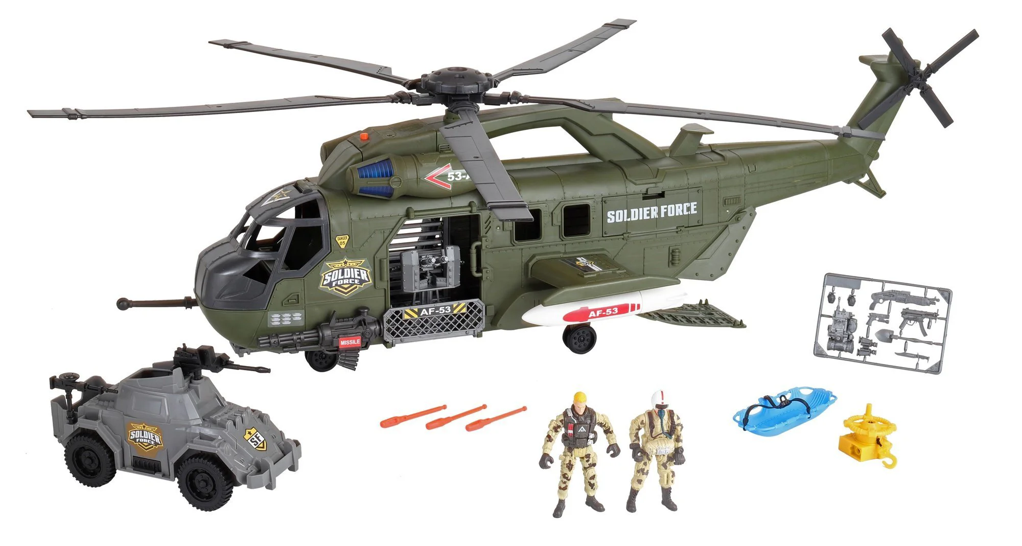 Set de joaca cu soldati Chap Mei Mega Helicopter foto