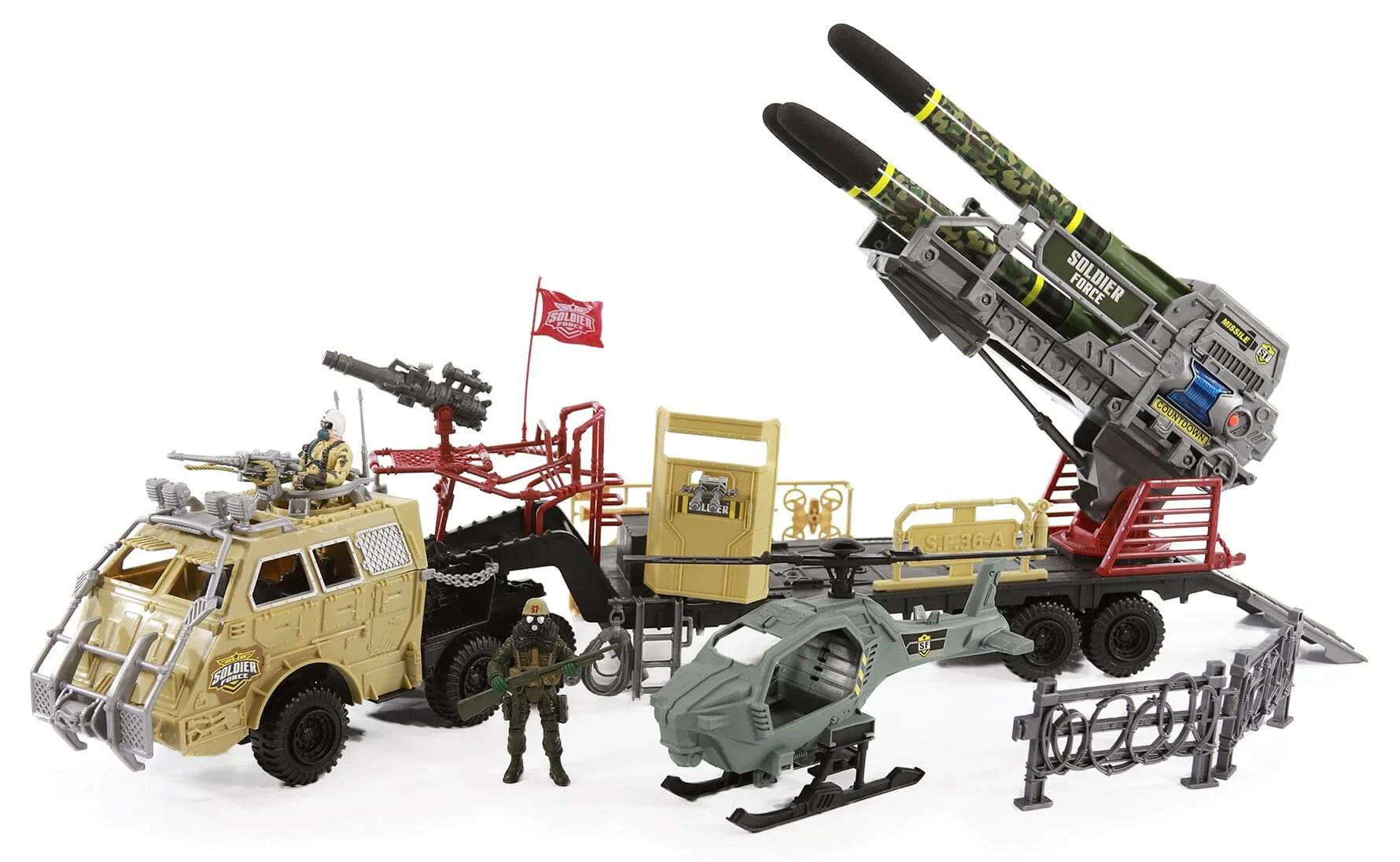 Set de joaca cu soldati Chap Mei Rocket Launcer foto