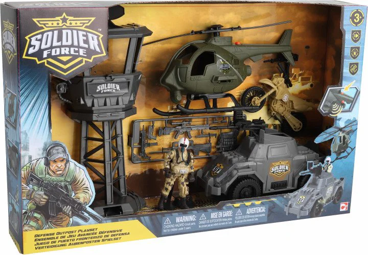 Set de joaca Chap Mei cu soldati Defense Outpost foto