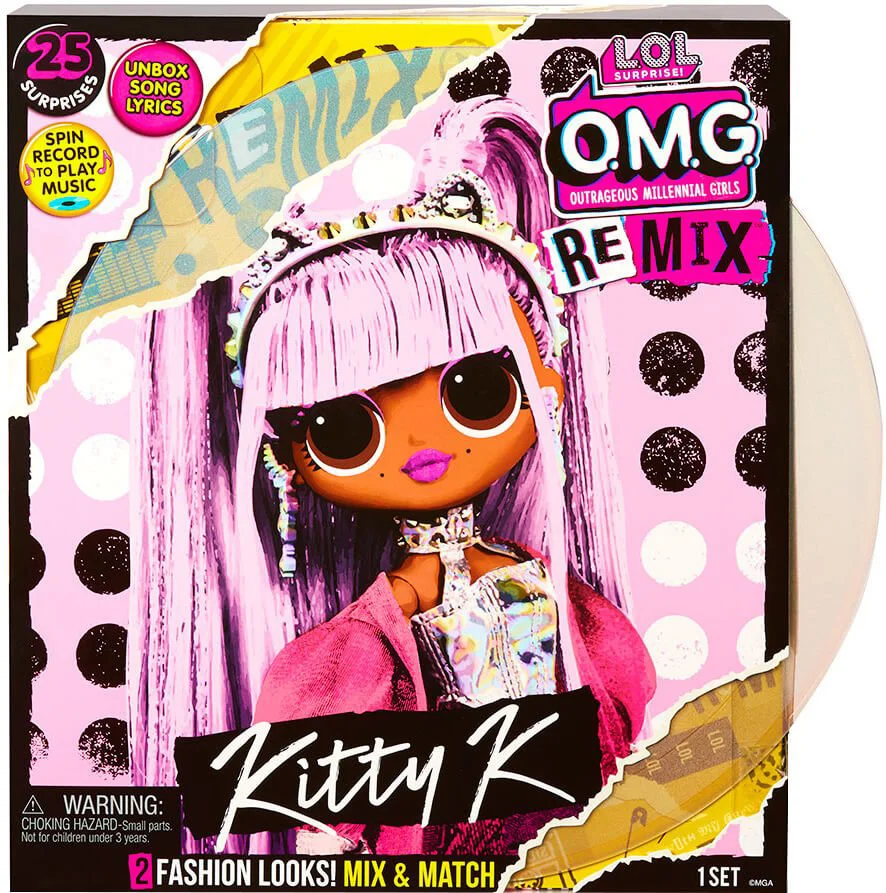 Papusa L.O.L. Surprise! Seria O.M.G. Remix Kitty K foto