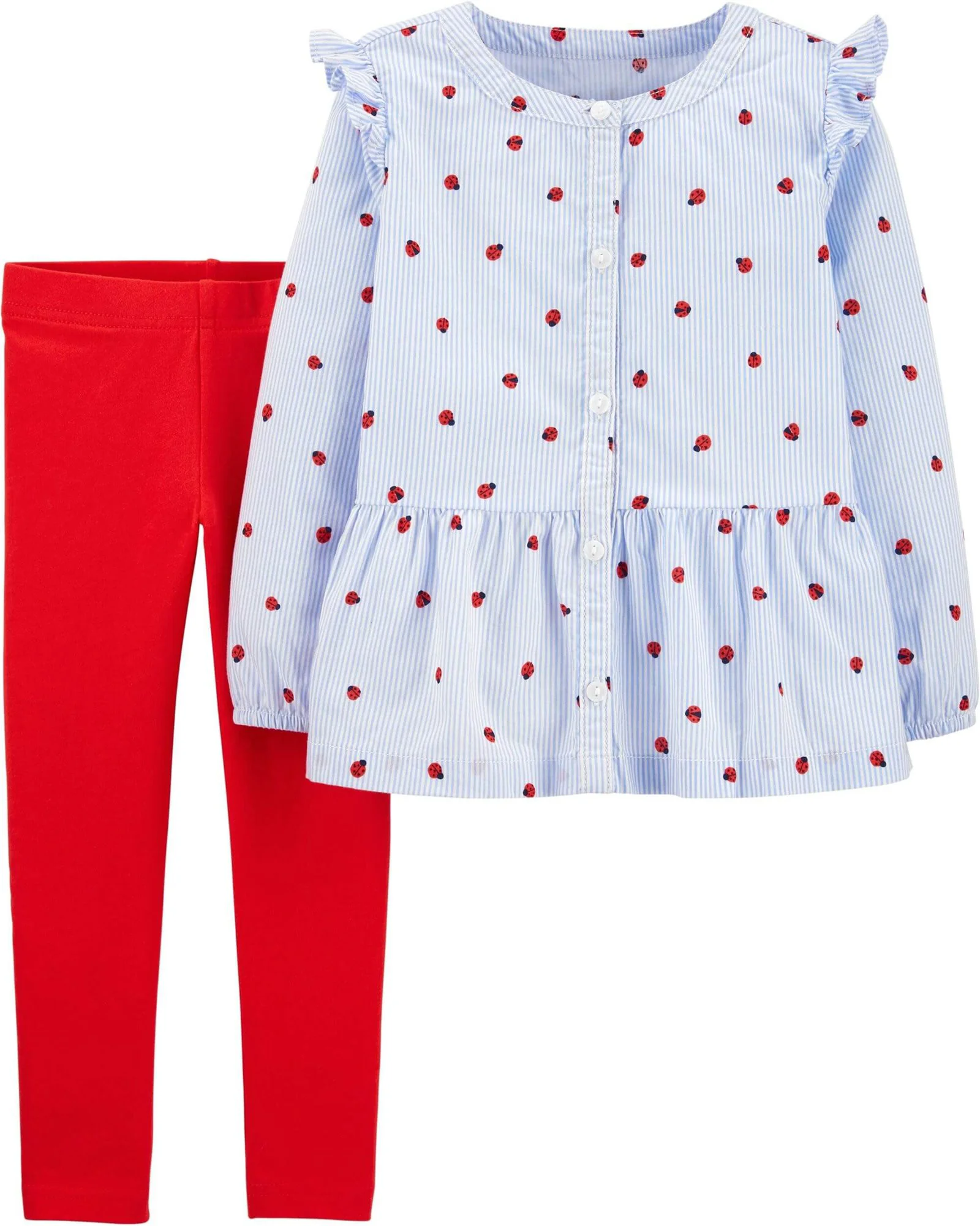 Carter's Set 2 piese Top si pantaloni Buburuza foto