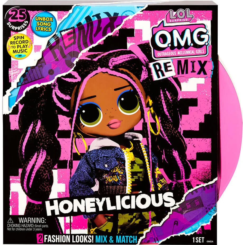 Papusa L.O.L. Surprise! Seria O.M.G. Remix Honeylicious foto