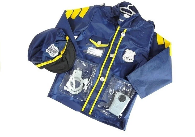 Costum Politist LEANTOYS pentru copii cu accesorii foto