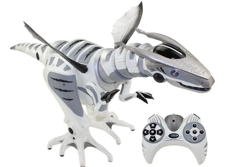 Dinozaur LEANTOYS Robot cu RC 80 cm foto