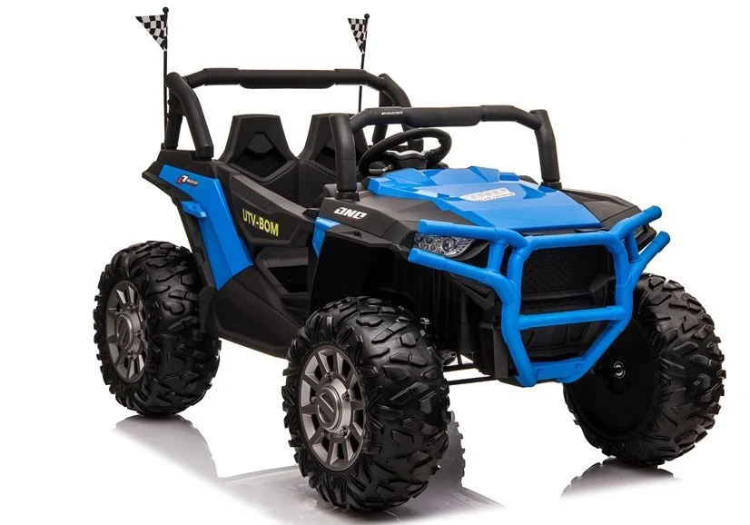 image for Электромобиль LEANTOYS Jeep JC999 синий, двухместный, 4 мотора foto