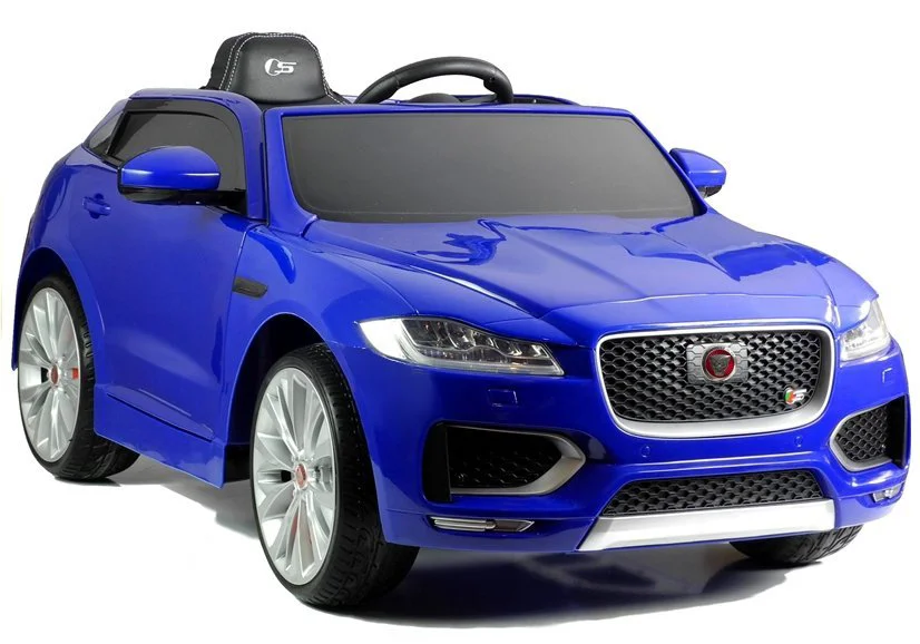 Электромобиль LEANTOYS Jaguar F-Pace синий, с двумя моторами
