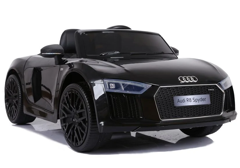 image for Masina electrica Audi R8 JJ2198 culoare neagra, cu 2 motoare foto
