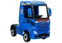 Masina electrica LEANTOYS Mercedes Actros culoare albastra MP4 cu 4 motoare foto