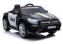 Masina electrica LEANTOYS Mercedes SL500 Politie culoare neagra cu 2 motoare foto