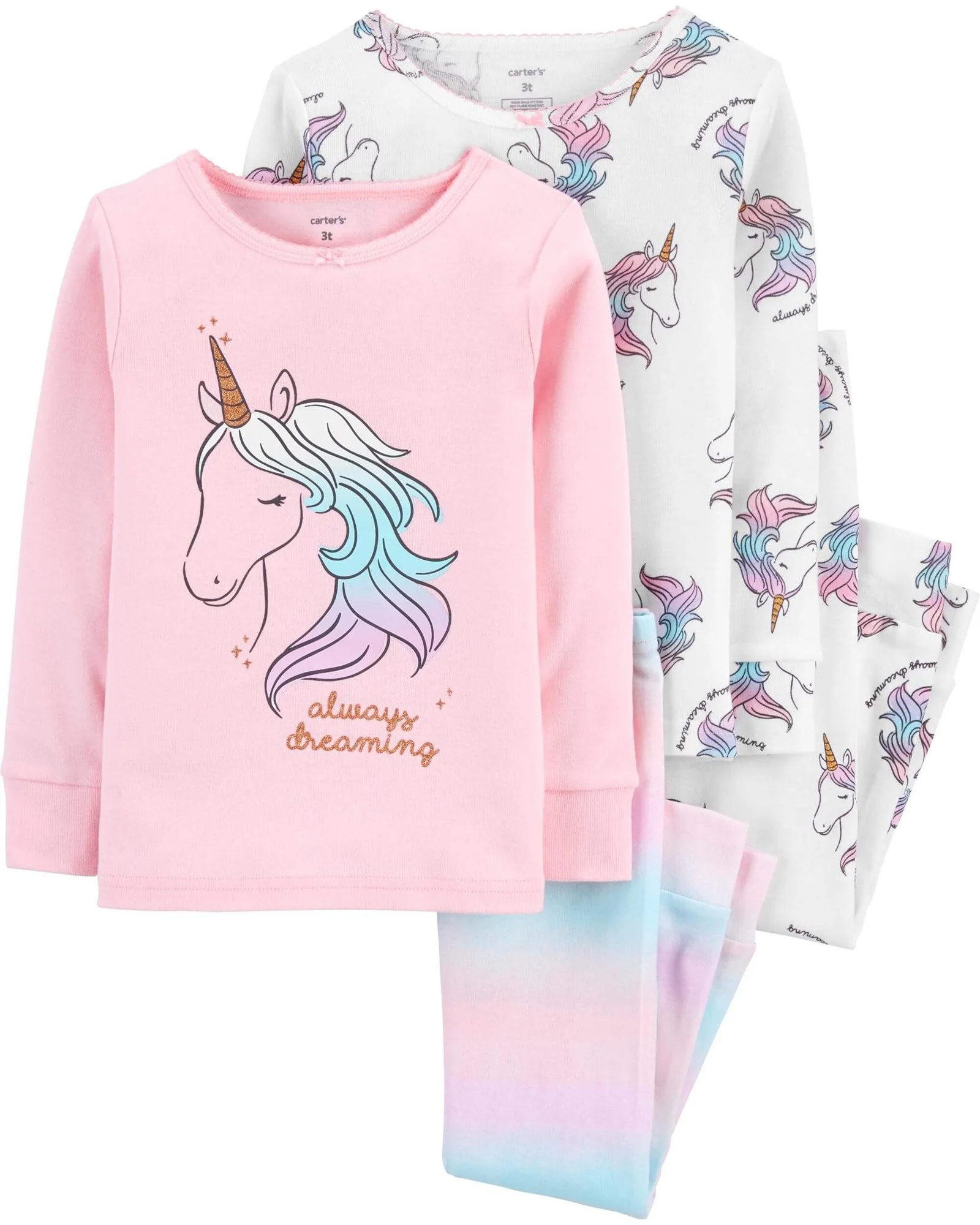 Carter's Set 2 pijamale Unicorn foto
