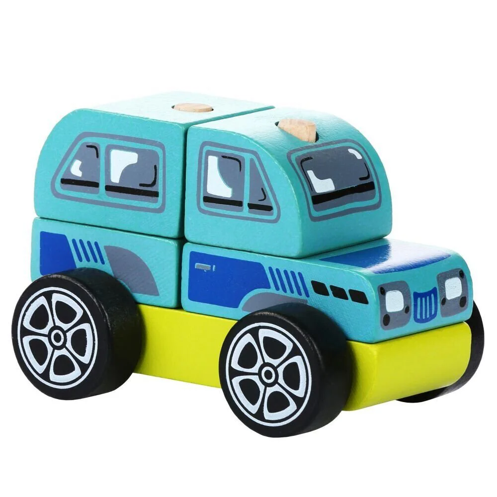 Jucarie din lemn Cubika Offroad LM-9 foto
