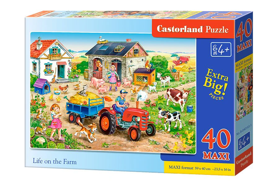 Puzzle Castorland Life on the Farm, 40 MAXI piese foto
