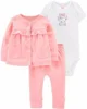Carter's Set 3 piese - jacheta, pantaloni si body foto