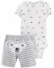 Carter's Set 2 piese Koala - body cu animalute si pantaloni scurti foto