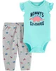 Carter's Set 2 piese Dinozaur - body si pantaloni foto