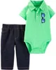 Carter's Set 2 piese Polo - body si pantaloni foto
