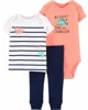 Carter's Set 3 piese Cameleon - body, tricou si pantaloni foto