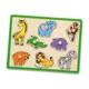Puzzle din lemn Viga Toys Wild Animals, 8 piese