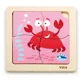 Puzzle din lemn Viga Toys Crab, 4 piese