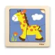 Puzzle din lemn Viga Toys Giraffe, 4 piese foto