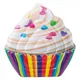 Saltea gonflabila Intex Cupcake, 142x35 cm foto