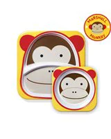 Набор Skip Hop Zoo Тарелка и миска Обезьяна