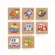 Magneti din lemn Viga Toys Puzzle Transport, 32 buc.