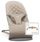 Кресло-шезлонг BabyBjorn Bliss Sand Grey, хлопок с развивающий игрушкой