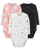 Carter's Set 3 piese Pisicute - body cu capse laterale foto
