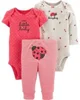 Carter's Set 3 piese Buburuza - 2 body si pantaloni foto