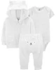 Carter's Set 3 piese Ursulet - hanorac, pantaloni si body foto