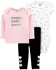 Carter's Set 3 piese Inimioare - body, bluza si pantaloni foto