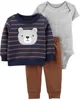 Carter's Set 3 piese Ursulet - body, bluza si pantaloni foto