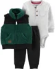 Carter's Set 3 piese - vesta de plus, body si pantaloni foto